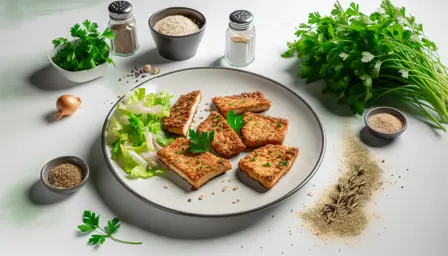 Sprøde Tofubøffer med Friske Urter