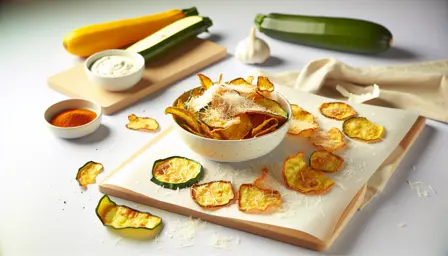 Sprøde Zucchinichips med Parmesan