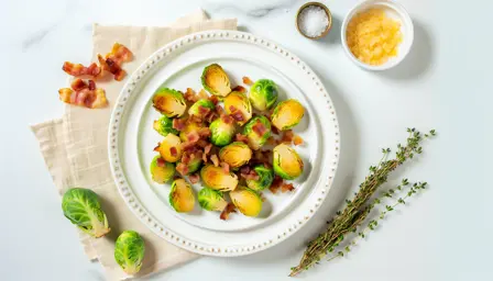Sprøde Rosenkål med Bacon